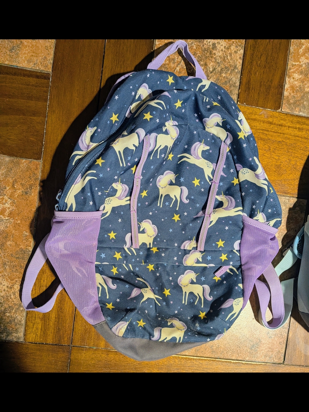 Lands' End Unicorn Print Kids Backpack